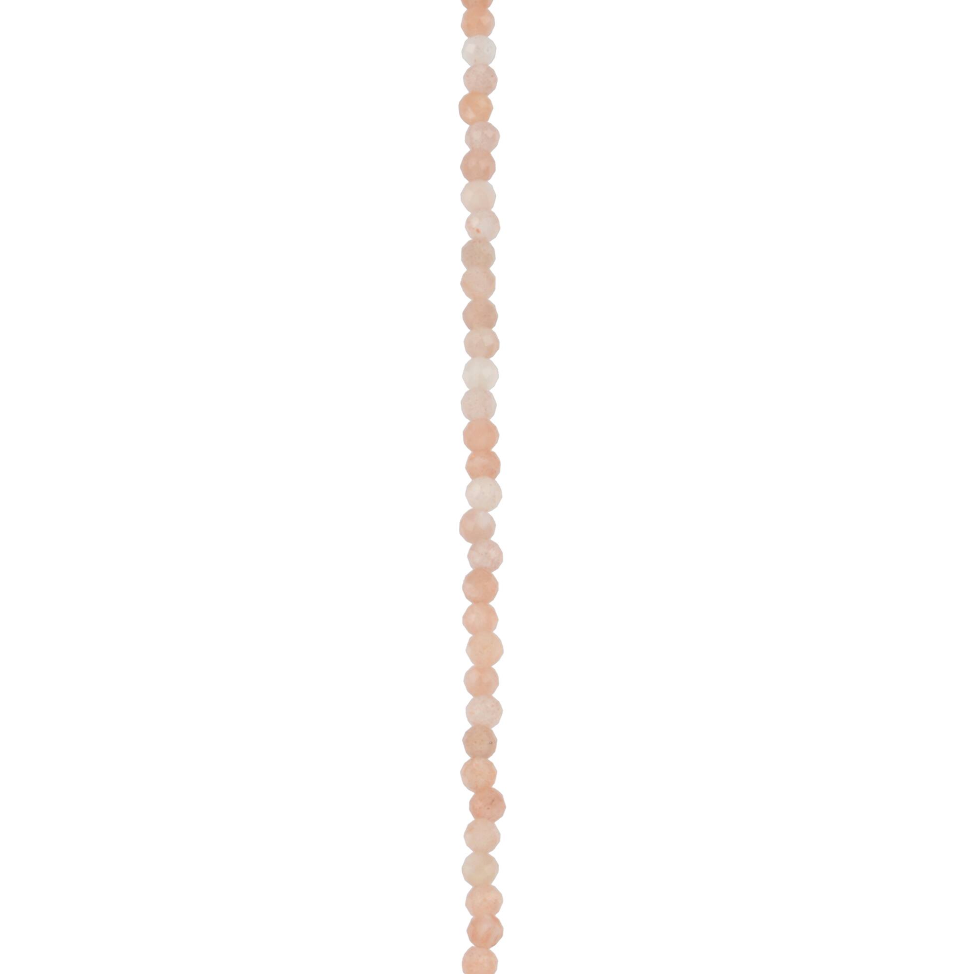 Pink Faceted Moonstone Round Beads, 2mm by Bead Landing™